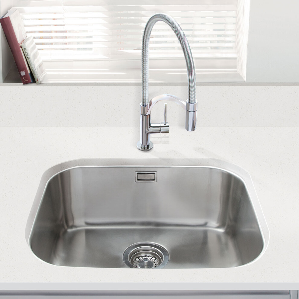 Cookology Prato Large Single Undermount Sink – Stainless Steel