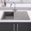 Cookology Cookology Pisa Granite Composite Kitchen Sink and Drainer - Grey 4