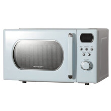 Cookology RETDD20BB 20L Retro Microwave, 800W, 25.5cm Turntable, 8 Auto Programmes, 5 Power Levels, Defrost - Baby Blue