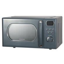 Cookology RETDD20GR 20L Retro Microwave, 800W, 25.5cm Turntable, 8 Auto Programmes, 5 Power Levels, Defrost - Grey