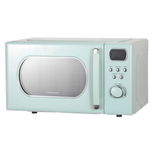 Cookology RETDD20MG 20L Retro Microwave, 800W, 25.5cm Turntable, 8 Auto Programmes, 5 Power Levels, Defrost - Mint Green