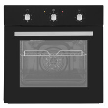 Cookology 60cm Built In Electric Fan Oven - Integrated Single Fan Oven with Mechanical Timer & Grill (Black)