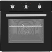 Cookology 60cm Built In Electric Fan Oven A+ Energy Rating - Integrated Single Fan Oven with Mechanical Timer & Grill in Black