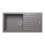 Cookology Cookology Sienna Granite Composite Kitchen Sink and Drainer - Grey 2