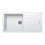Cookology Cookology Sienna Granite Composite Kitchen Sink and Drainer - White 3