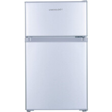 Cookology UCFF87SL 87L Under Counter Fridge Freezer, 47cm, Adj. Temp, LED Light, 4 Star Freezer - Silver