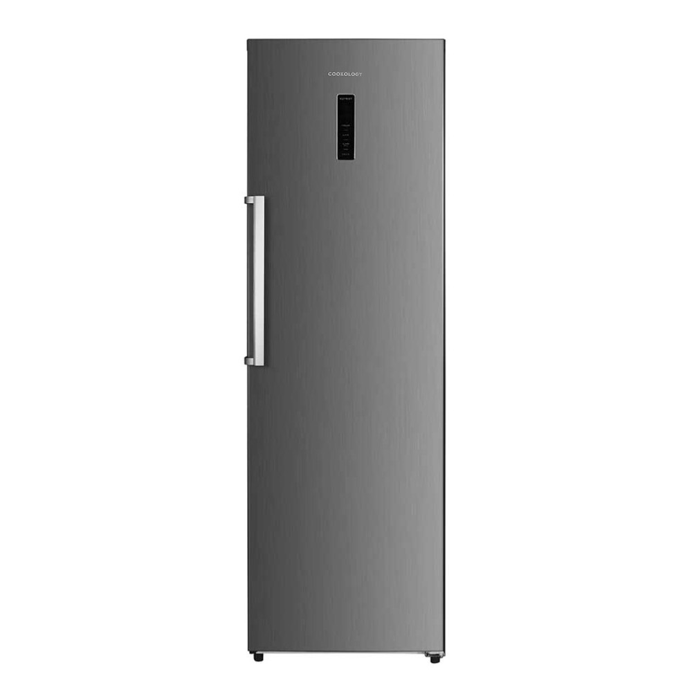 Cookology CTFZ272IX 274L Tall Upright Freezer, Frost Free, LED Touch Display, Reversible Door, 4 Star - Inox