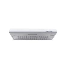 Cookology VISOR600WH 60cm Visor Cooker Hood Kitchen Extractor Fan, Under Cabinet with LED Light, 3 Speed Settings, 600mm Vented Range Hood - in White