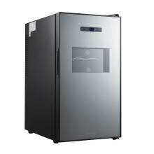 Cookology CWTE18BK 18 Bottle Thermo Electric Wine Cooler, Countertop, Digital Temp Control, Low Noise - Black