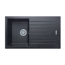 Cookology PISA/BK Pisa Granite Composite Kitchen Sink and Drainer – Black