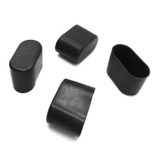 (As show, One size) 22 Pcs 40x20mm Rubber Furniture Feet Ferrule Caps Stoppers Oval Table Chair Leg Tip Non Slip Furniture Feet Pads for Garden Furniture, Chair Legs