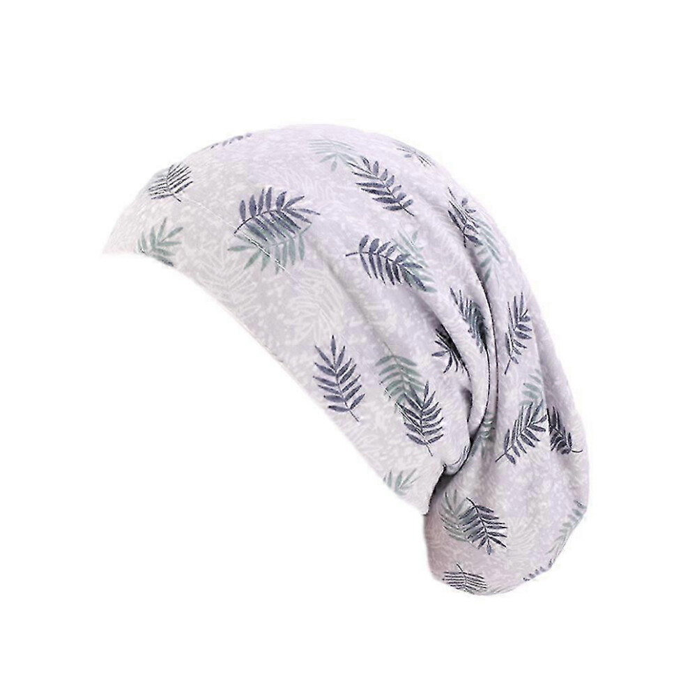 Kikidex (As Show, One Size) Cotton Bonnet Double Layer Sleep Salon Bonnet Chemo Hat Shower