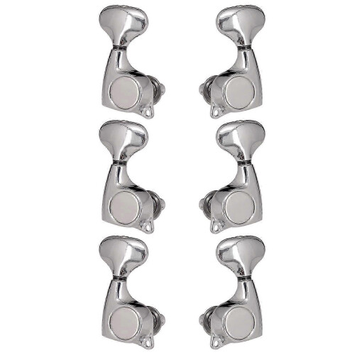 (As show, One size) 6x Machine Head Convenient Practical 1:18 Ratio Stable for Classical Guitars