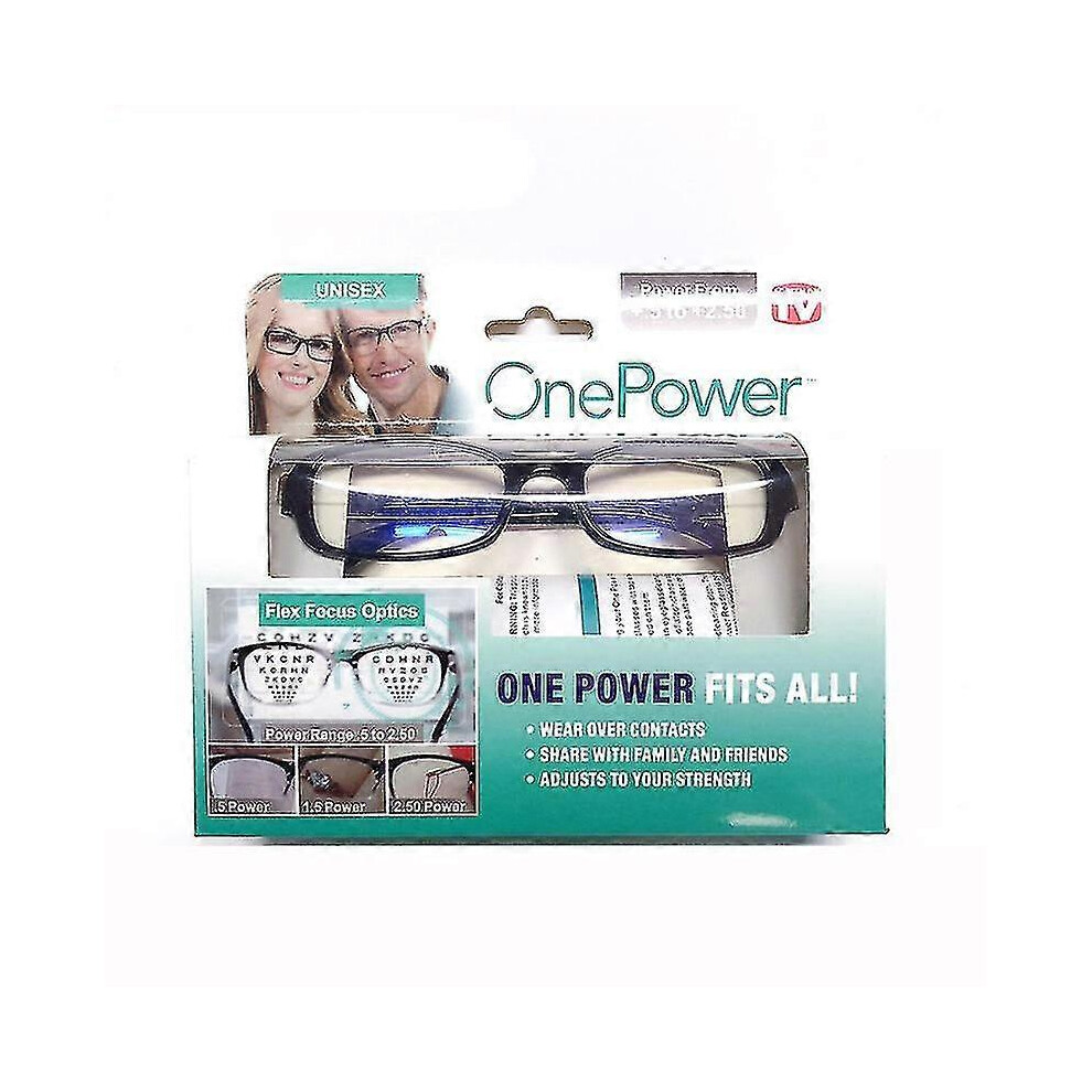 (As show, One size) One Power Readers Auto Adjusting Bifocal Reading Glasses Mulifocal +50 To +250-image-OPC-PHJFG59-NEW
