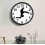 (black, One size) Inspired Silly Walk Wall Clock Creative Silent Mute Clock Wall Art 4