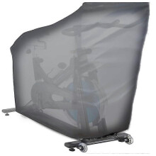 (As show, One size) Waterproof Exercise Bike Cover, Indoor Cycling Protective Cover, Dustproof Exercise Bike Cover for Exercise Bikes or Indoor Spinning Bikes(Black)