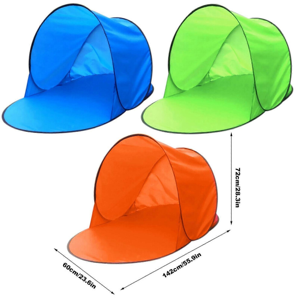 (As show, One size) Beach Tent With Storage Bag For A Single Person Pop-up Tent Instant Shade-image-OPC-PHJFGJN-NEW