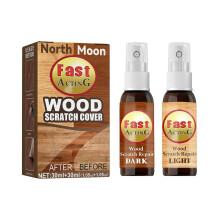 (As show, One size) 2 Pcs Wooden Scratch Remover Set Repair Fast Acting Furniture Polisher Refinishing For Table Bed Floor_om