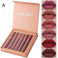 (As show, One size) 6pcs Matte Lipstick Set Waterproof Long Lasting Lipstick Party Cosmetic Make Up