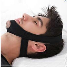 (As show, One size) Adjustable Anti Snore Stop Snoring Chin Strap Belt For Sleeping
