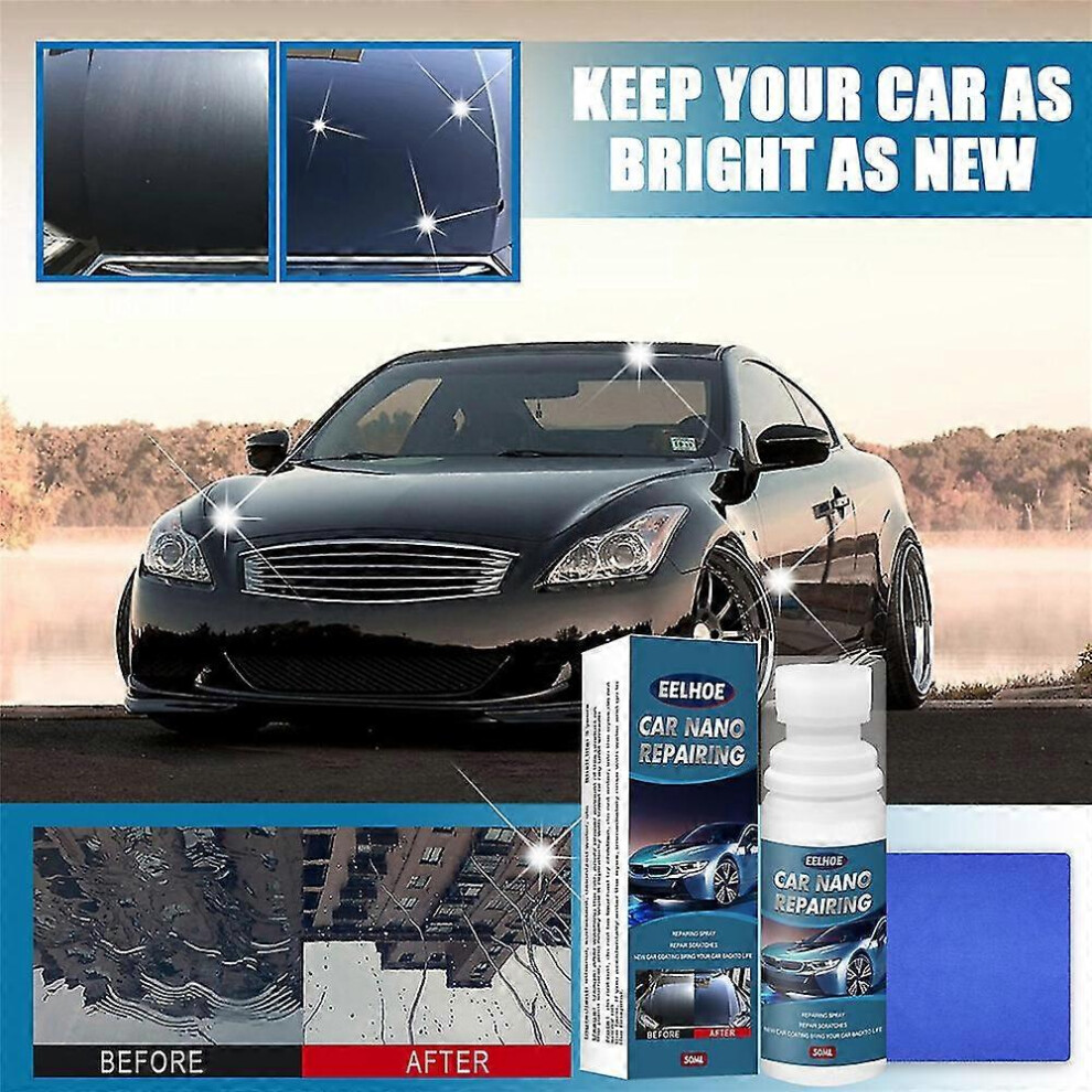 (50Ml, One Size) Car Scratch Remover Nano Restore Coating Paint Agent Scratch Repair Car Polishing Wax Liquid Light 5031614165248