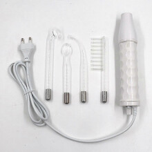 (As show, One size) High Frequency Ozone Electrotherapy Stick Beauty Salon Acne Beauty Instrument