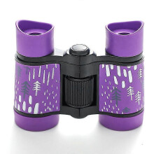 (Purple, One size) Compact Shockproof Binoculars For Kids Bird Watching, 5x30 High Resolution Clear Waterproof Optics Binocular Hiking