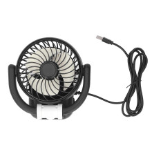 (As show, One size) USB Car Fan Single Head Foldable 360 Degree Rotatable 2 Speed Car Dashboard Fan DC5V