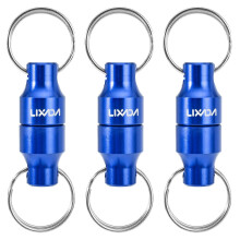 (2pcs, Black) Lixada 2pcs Fly Fishing Magnetic Net Release Holder Keeper Magnet Clip Landing Net Connector