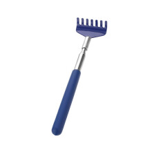 (As show, One size) Anself Telescopic Back Scratcher Massager Metal Compact Extendable 5 Section 20-68cm Blue