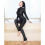 (Red, One size) Crotch Jumpsuits Zipper Long Sleeves Catsuit Bodysuit 5