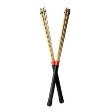 (Black, One size) 2 Pieces Bamboo Drum Stick Rods Brushes Drum Sticks Smooth Grips 15.94 inch Length for Acoustic Performance Drum Accessories