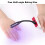(As show, One size) Mini USB Nail Lamp Dual Light Source Fast Drying Free Multi-angle Bendable Portable Manicure Phototherapy Lamp 4