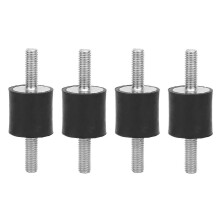 (As show, One size) 4pcs M6 Rubber Mounts Male Anti Vibration Silentblock Car Boat Bobbins (VV20*20 M6*18)