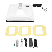 (As show, One size) Window Cleaning Robot 2800pa Strong Suction Remote Control Smart Window Glass Cleaner for High Rise 100240V US Plug