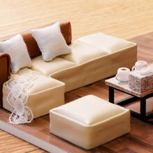(As show, One size) DIY Dollhouse Kits with Furniture - Comfortable Duplex Apartment Kids Gift