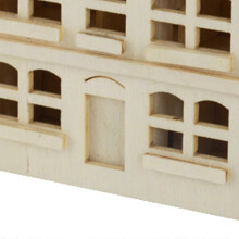 (As show, One size) 1:12 Scale Simulation Wood Dollhouse Villa Micro Landscape Craft Decoration
