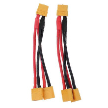 (As show, One size) 2pcs XT60 Male to Dual Female Connector Adapter for RC Lipo Battery ESC PDB