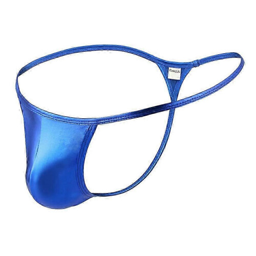 (Silver M, One size) Mens Thong G-String Bikinis