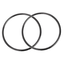 (Black O-Ring, One size) 2Pcs Metal Bag Handles 1 Pair - 10cm - Bag Making Crafts