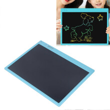 (Blue, One size) Rechargeable LCD writing board, colorful graffiti board with pen, educational toys