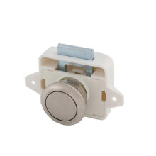 (As show, One size) Push Button Cabinet Latch For Rv Camper Motorhome Caravan white