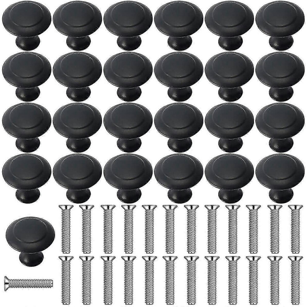 (As Show, One Size) 25 Pieces Cabinet Handle Knobs For Bathroom, Cabinets, Dresser Doors, Furniture (30Mm) 6902676351315