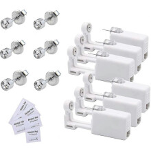 (As show, One size) 6pcs Disposable Ear Piercing Gun With Ear Studs No Pain Safety Ear Piercing Gun Kit Tool For Girls Boys Women Men