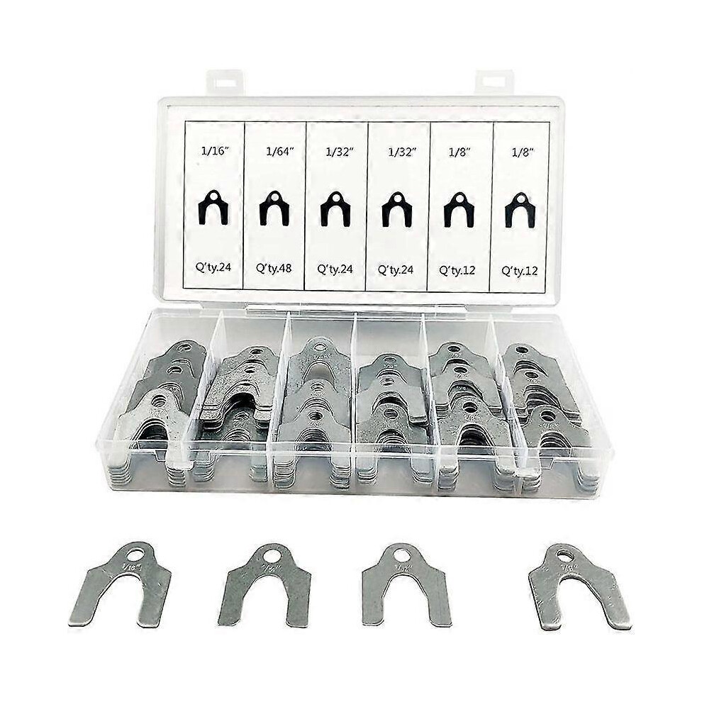 (As Show, One Size) Zihaisheng 144Pcs Auto Alignment Body Shim Assortment Set - 1/16" To 1/8" 4631898243017
