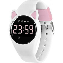 (As show, One size) Kids Watch, Small Ear Watch for Girls, Digital Fitness Tracker with Alarm/Chronograph/Water Resistant
