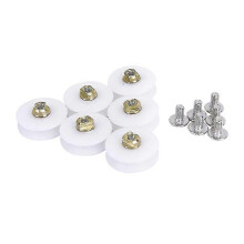 (As show, One size) 6pcs Replacement Bathroom Shower Door Rollers Runner Wheels 22.5mm Wheel Diameter
