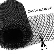 (As show, One size) 12 meters ROBUST High Quality Gutter Mesh [+ INCLUDED 20 Hooks + 2 Grid 6m x 16cm] Roof Protection + Leaf Protection. Protects pvc gutter better