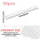 (As show, One size) 50PCS Plastic Cake Dowel Rods to Support Layered Cake Stacking Dowel Straws 2
