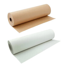 (As show, One size) 30M Kraft Wrapping Paper Roll for Gift Wrapping DIY Art Crafts Packing Painting